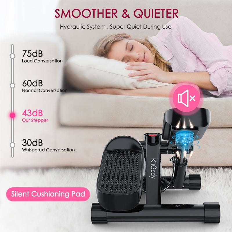 KitGody Black Mini Steppers for Exercise