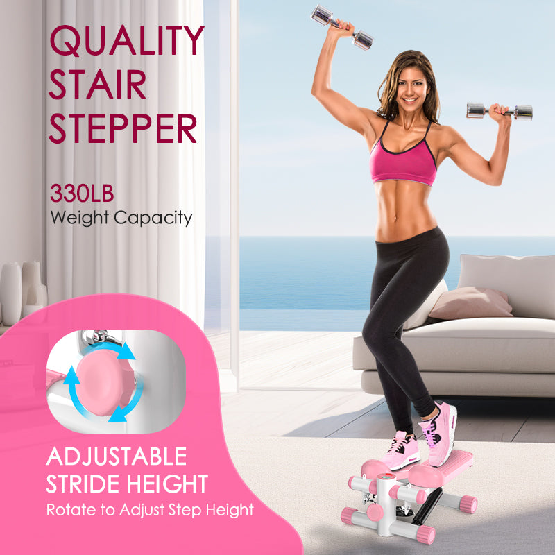 KitGody Pink Mini Steppers for Exercise