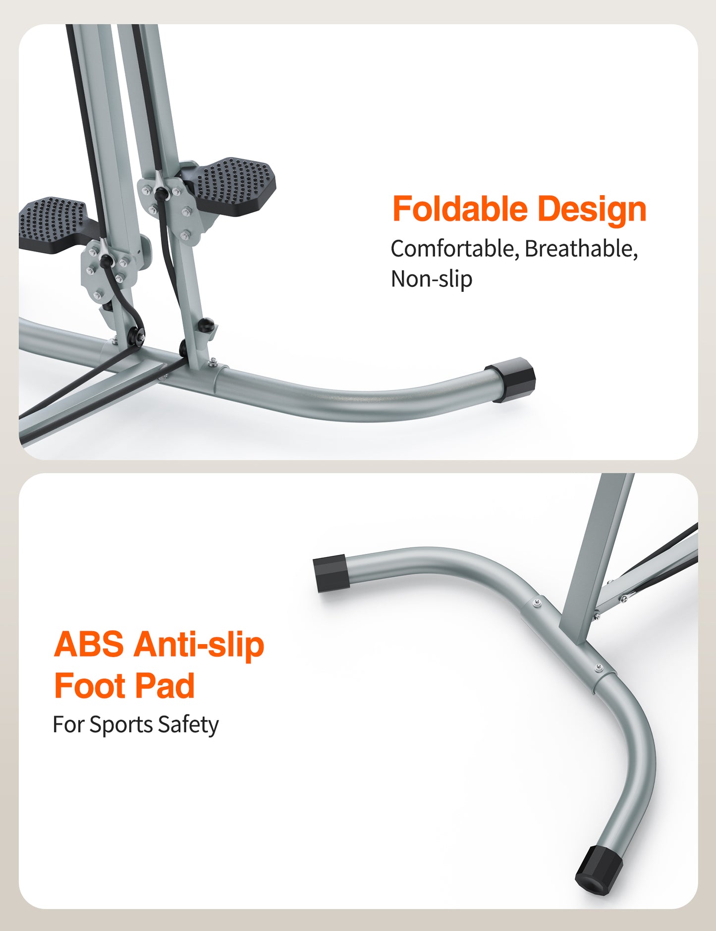 KitGody Vertical Climber Exercise Machine, Stair Climber For Enhanced Strength Training, Adjustable 5-Level Full-Body Exercise Stair Stepper Machine