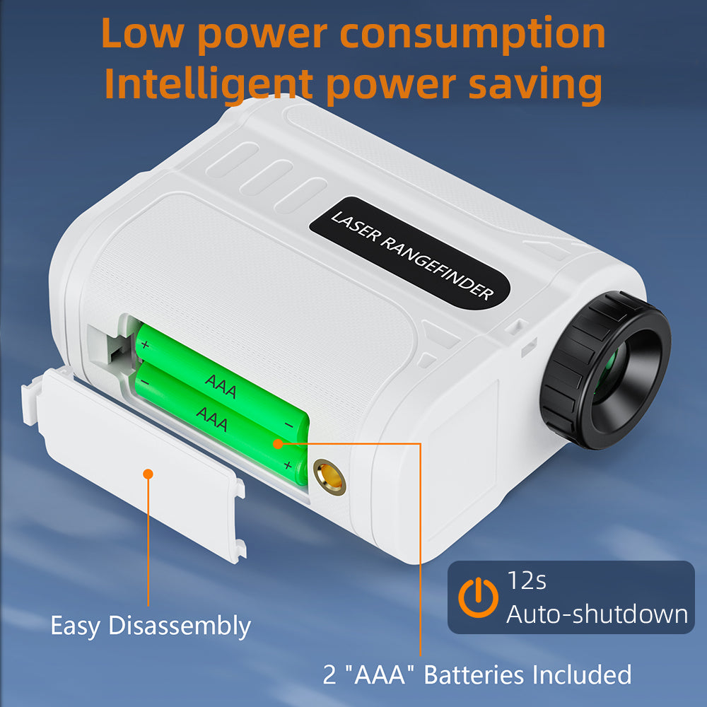 Golf Rangefinder with Slope and Pin Lock Vibration, Golf Tournament Legal External Slope Switch, Battery Model Rangefinder 600/1000YDS Laser Rangefinder