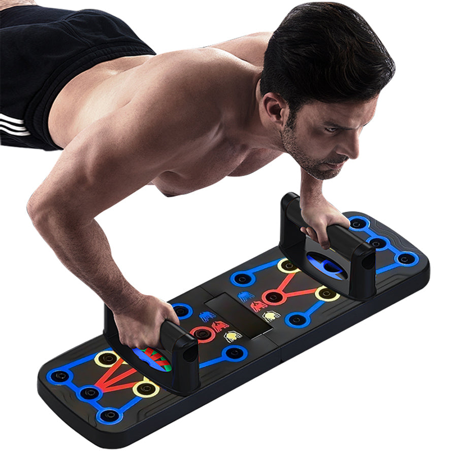 Portable multifunctional foldable push-up bar, floor-standing push-up handle, professional push-up strength training equipment used by most fitness professionals