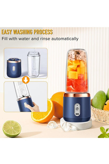 Portable Blender, Blender Juicer Juice Cup Fruit Blender Portable Fruit Cup, USB Rechargeable Personal Size Juice Cup, Personal Blender for Smoothies and Smoothies, 300ml Travel Juice Cup